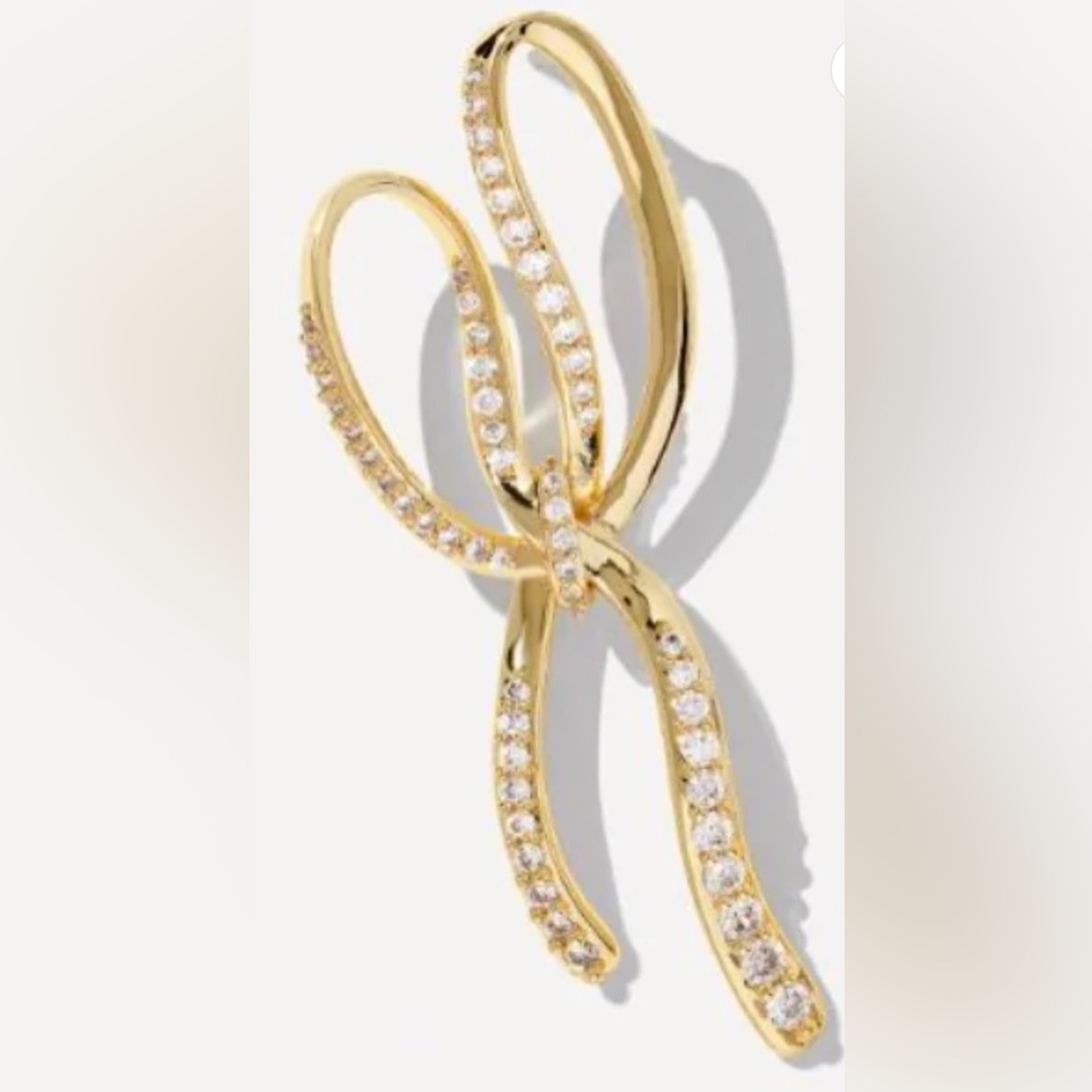 Kendra Scott Gold Sasha Statement Bow Earrings